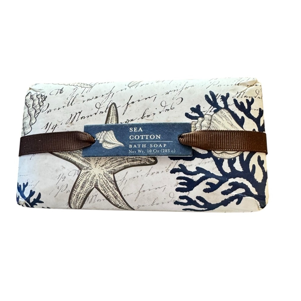 New Commonwealth Soap & Toiletries 10 Ounce Bar of Sea Cotton Soap Made in USA